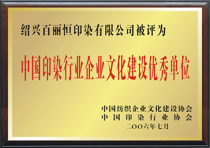 2006年中国买球入口app（中国）集团有限公司行业企业文化建设优秀单位